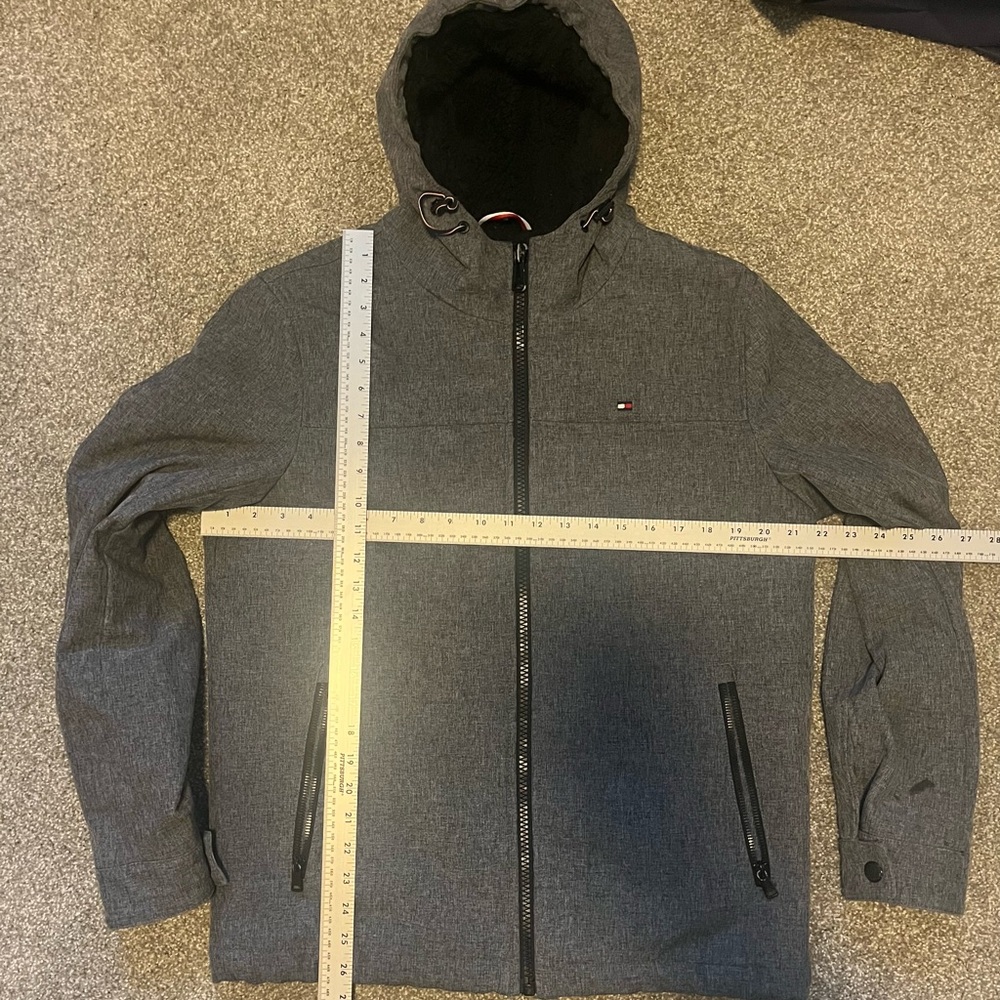 Tommy Hilfiger Gray Hooded Jacket